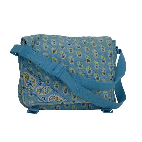 Vera Bradley Blue Paisley‎ Diaper Bag - Picture 1 of 11
